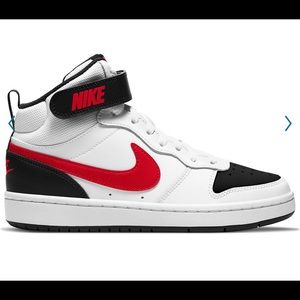 Nike Court Borough Mid 2 Grade School Kids' Shoes